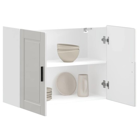 Armario pared cocina Porto madera ingeniería blanca alto brillo de , Armarios de cocina - Ref: Foro24-854069, Precio: 86,95 €...