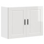 Armario pared cocina Porto madera ingeniería blanca alto brillo de , Armarios de cocina - Ref: Foro24-854069, Precio: 86,95 €...