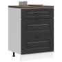 Mueble bajo de cocina Kalmar madera de ingeniería negra de , Armarios de cocina - Ref: Foro24-854280, Precio: 129,66 €, Descu...