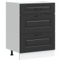 Mueble bajo de cocina Kalmar madera de ingeniería negra de , Armarios de cocina - Ref: Foro24-854280, Precio: 129,66 €, Descu...