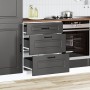 Mueble bajo de cocina Kalmar madera de ingeniería negra de , Armarios de cocina - Ref: Foro24-854280, Precio: 129,66 €, Descu...