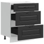 Mueble bajo de cocina Kalmar madera de ingeniería negra de , Armarios de cocina - Ref: Foro24-854280, Precio: 129,66 €, Descu...
