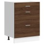 Armario bajo de cocina de madera de ingeniería de roble marrón de , Armarios de cocina - Ref: Foro24-854256, Precio: 103,30 €...