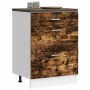 Mueble bajo de cocina de madera de ingeniería de roble ahumado de , Armarios de cocina - Ref: Foro24-854254, Precio: 95,90 €,...