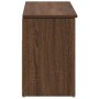 Banco zapatero madera de ingeniería marrón roble 102x30,5x45 cm de , Zapateros y organizadores de calzado - Ref: Foro24-85914...