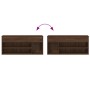 Banco zapatero madera de ingeniería marrón roble 102x30,5x45 cm de , Zapateros y organizadores de calzado - Ref: Foro24-85914...