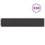 Bordes para césped 30 uds acero laminado frío negro 20x103 cm de , Ribetes y bordes para jardín - Ref: Foro24-860160, Precio:...