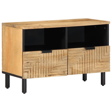 Mueble de TV madera maciza mango marrón 70x33x46 cm de , Almacenamiento para CD y DVD - Ref: Foro24-4017721, Precio: 99,29 €,...
