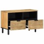 Mueble de TV madera maciza mango marrón 70x33x46 cm de , Almacenamiento para CD y DVD - Ref: Foro24-4017721, Precio: 99,29 €,...