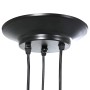 Lámpara colgante con 3 portalámparas E27 metal negro de , Lámparas - Ref: Foro24-4103453, Precio: 32,75 €, Descuento: %