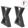 Patas de mesa centro 2 unidades acero antracita 30x(30-31,3) cm de , Patas para mesas - Ref: Foro24-4012678, Precio: 60,57 €,...