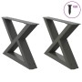 Patas de mesa centro 2 unidades acero antracita 50x(30-31,3) cm de , Patas para mesas - Ref: Foro24-4012686, Precio: 69,97 €,...