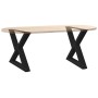Patas para mesa de centro 2 uds acero negro 60x(42-43,3) cm de , Patas para mesas - Ref: Foro24-4012708, Precio: 84,65 €, Des...