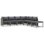 Set de muebles de jardín 7 pzas y cojines ratán sintético gris de vidaXL, Conjuntos de jardín - Ref: Foro24-3059764, Precio: ...
