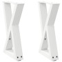 Patas de mesa de centro 2uds acero blanco 38x(42-43,3) cm de , Patas para mesas - Ref: Foro24-4012701, Precio: 71,44 €, Descu...