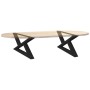 Patas para mesa de centro 2 unidades acero negro 70x(30-31,3)cm de , Patas para mesas - Ref: Foro24-4012692, Precio: 78,64 €,...