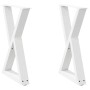 Patas de mesa de comedor 2 uds acero blanco 50x(72-73,3) cm de , Patas para mesas - Ref: Foro24-4012717, Precio: 108,15 €, De...