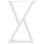 Patas de mesa de comedor 2 uds acero blanco 50x(72-73,3) cm de , Patas para mesas - Ref: Foro24-4012717, Precio: 108,15 €, De...
