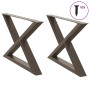 Patas mesa de centro 2 uds acero natural 70x(42-43,3) cm acero de , Patas para mesas - Ref: Foro24-4012715, Precio: 86,24 €, ...