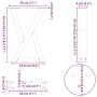 Patas para mesa de centro 2 uds antracita acero 28x(42-43,3) cm de , Patas para mesas - Ref: Foro24-4012699, Precio: 65,80 €,...