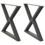 Patas para mesa comedor 2uds antracita 90x(72-73,3) cm de , Patas para mesas - Ref: Foro24-4012734, Precio: 138,01 €, Descuen...