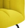 Sillón mecedora con taburete tela amarilla claro de , Mecedoras - Ref: Foro24-4016809, Precio: 140,89 €, Descuento: %