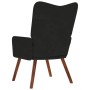 Sillón de relax de terciopelo negro de , Sillones - Ref: Foro24-4016816, Precio: 94,97 €, Descuento: %