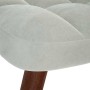Sillón de relax con reposapiés terciopelo gris claro de , Sillones - Ref: Foro24-4016821, Precio: 130,46 €, Descuento: %