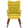 Sillón de relax con taburete terciopelo amarillo de , Sillones - Ref: Foro24-4016828, Precio: 113,24 €, Descuento: %