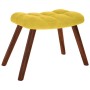 Sillón de relax con taburete terciopelo amarillo de , Sillones - Ref: Foro24-4016828, Precio: 113,24 €, Descuento: %