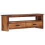 Mueble de TV de madera maciza 118x30x40 cm en Muebles TV | Comprar online en Foru.es