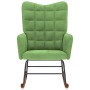 Silla mecedora de terciopelo verde claro de , Mecedoras - Ref: Foro24-4016835, Precio: 106,79 €, Descuento: %