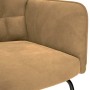 Silla mecedora de terciopelo marrón de , Mecedoras - Ref: Foro24-4016840, Precio: 116,21 €, Descuento: %