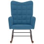 Silla mecedora de terciopelo azul de , Mecedoras - Ref: Foro24-4016842, Precio: 107,11 €, Descuento: %