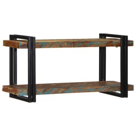 Estante de pared multicolor de madera maciza reciclada de , Almacenamiento para CD y DVD - Ref: Foro24-4017486, Precio: 93,41...