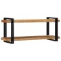 Estante de pared madera maciza de acacia 110x33x45 cm de , Almacenamiento para CD y DVD - Ref: Foro24-4017490, Precio: 112,52...