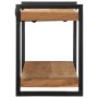 Estante de pared madera maciza de acacia 110x33x45 cm de , Almacenamiento para CD y DVD - Ref: Foro24-4017490, Precio: 112,52...