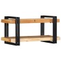 Estante de pared madera maciza de acacia 70x33x35 cm de , Almacenamiento para CD y DVD - Ref: Foro24-4017484, Precio: 84,32 €...