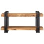 Estante de pared madera maciza de acacia 70x33x35 cm de , Almacenamiento para CD y DVD - Ref: Foro24-4017484, Precio: 84,32 €...
