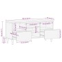 Mueble de TV madera maciza de mango negro 100x33x46 cm de , Muebles TV - Ref: Foro24-4017810, Precio: 113,84 €, Descuento: %