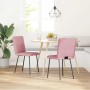 Sillas de comedor 2 unidades terciopelo rosa de , Sillas de comedor - Ref: Foro24-4101061, Precio: 81,84 €, Descuento: %