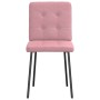 Sillas de comedor 2 unidades terciopelo rosa de , Sillas de comedor - Ref: Foro24-4101061, Precio: 81,84 €, Descuento: %