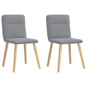Sillas de comedor giratorias 2 unidades tela gris claro de , Sillas de comedor - Ref: Foro24-4101220, Precio: 104,31 €, Descu...