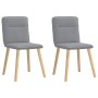 Sillas de comedor giratorias 2 unidades tela gris claro de , Sillas de comedor - Ref: Foro24-4101220, Precio: 104,31 €, Descu...
