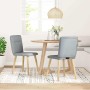 Sillas de comedor giratorias 2 unidades tela gris claro de , Sillas de comedor - Ref: Foro24-4101220, Precio: 104,31 €, Descu...