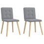 Sillas de comedor giratorias 2 unidades tela gris claro de , Sillas de comedor - Ref: Foro24-4101068, Precio: 100,58 €, Descu...