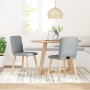 Sillas de comedor giratorias 2 unidades tela gris claro de , Sillas de comedor - Ref: Foro24-4101068, Precio: 100,58 €, Descu...