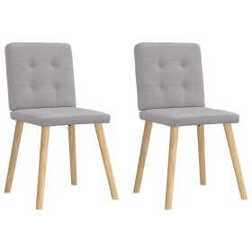 Sillas de comedor 2 uds tela gris nube de , Sillas de comedor - Ref: Foro24-4101077, Precio: 79,45 €, Descuento: %