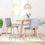 Sillas de comedor 2 uds tela gris nube de , Sillas de comedor - Ref: Foro24-4101077, Precio: 79,45 €, Descuento: %