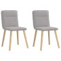 Sillas de comedor 2 uds tela gris nube de , Sillas de comedor - Ref: Foro24-4101229, Precio: 104,31 €, Descuento: %